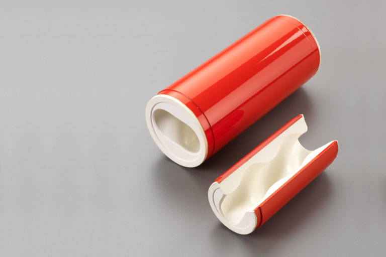 FDA Statoren mit roter Lackierung und weißem Gummi